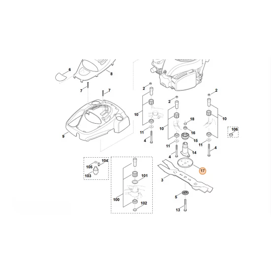 STIHL  Podkładka oporowa 6375 702 6800